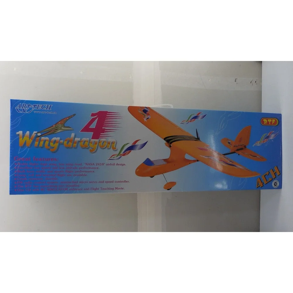 Art-Tech Wing-Dragon 4 4CH RTF RC Airplane Orange NASA 2410 Airfoil Kit 1080mm